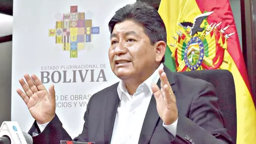 El ministro de Obras Públicas, Édgar Montaño./ APG